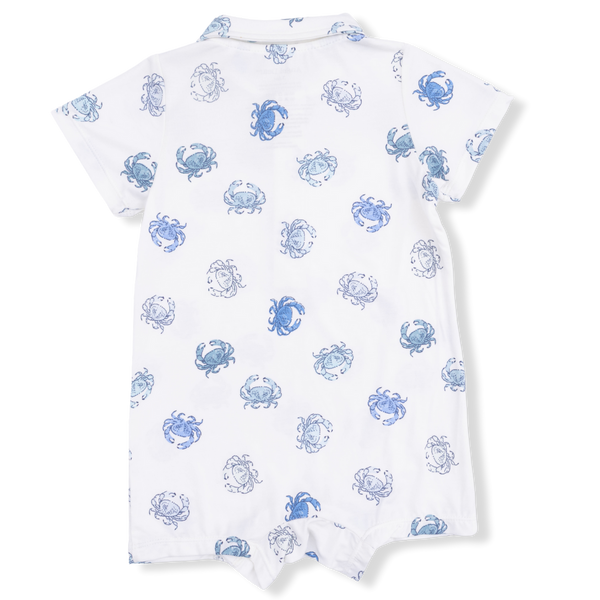 Blue Crabs Polo Romper