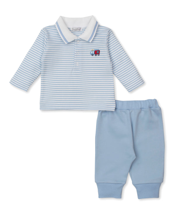 Fight the Fire Pant Set- Light Blue
