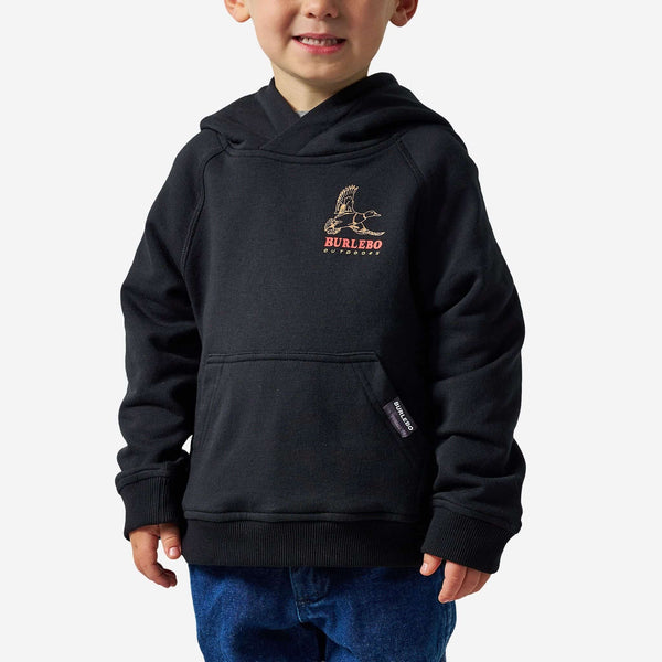 Youth Fleece Hoodie- Duck Wild Black