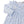 Old English Roses Blue Smocked Dress