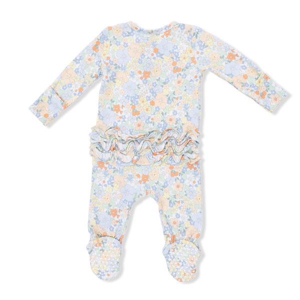 Georgia Floral 2 Way Zipper Footie