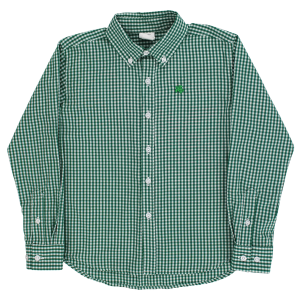 Roscoe Button Down Shirt- Kelly Check