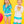 Long Sleeve Rash Guard Bikini- Neon Pool Party