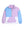 Color Block Pullover- Lavender & Blue Quilted Trellis