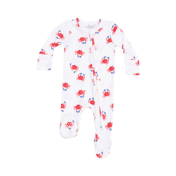 Crabby Cuties 2 Way Zipper Footie