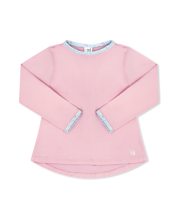 Taylor L/S Shirt- Cotton Candy Pink, Frosted Floral