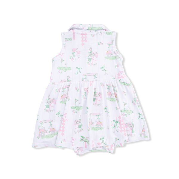 Pretty Golf Polo Tennis Bodysuit Dress