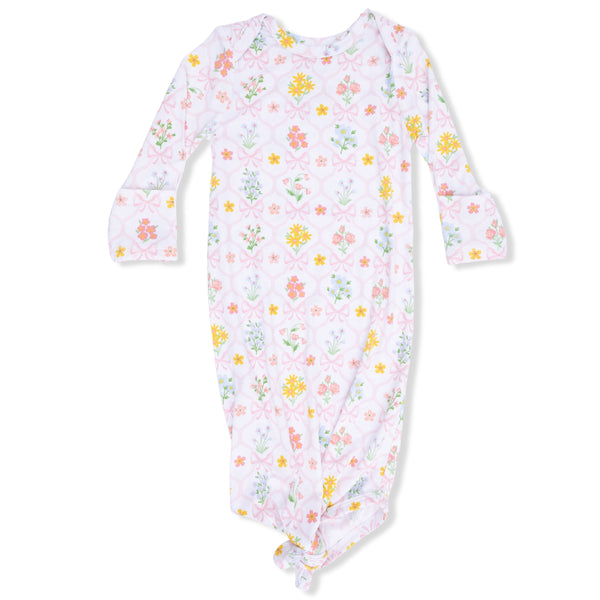 Spring Blooms Bow Trellis Knotted Gown