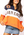 Licensed Auburn Quarter Zip Colorblock Sweatshirt- (Women's)