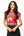 Red, Green & Pink 'sleigh Queen' Stripe Top- (Women's)