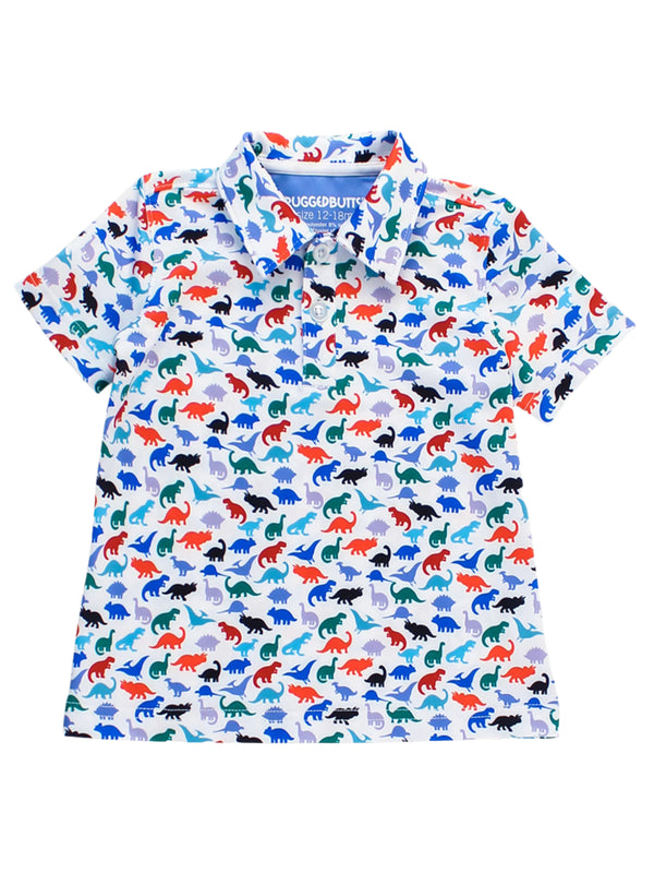 Performance Knit Polo- Dino Roar