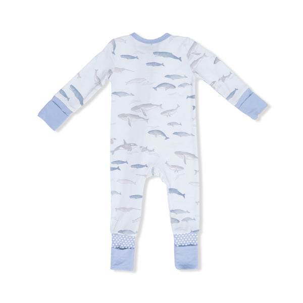 Little Whales 2 Way Zipper Romper
