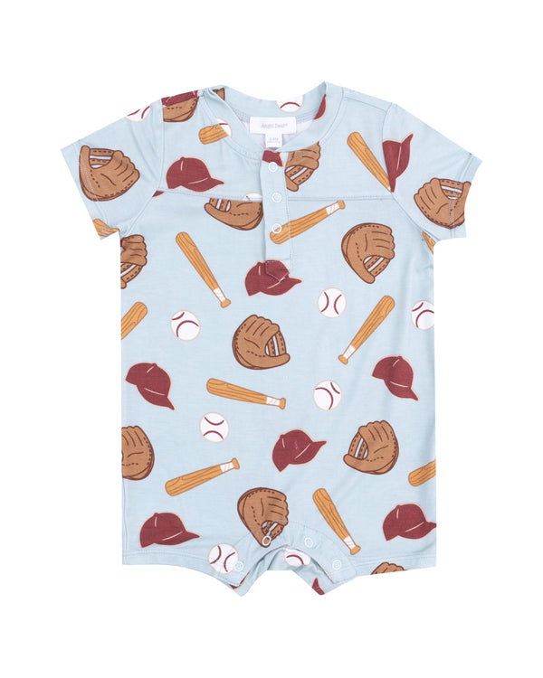 Baseball Henley Shortall- Slate Blue