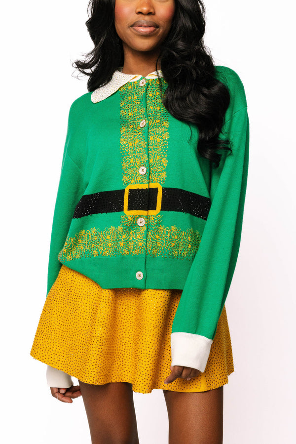 Gold Rhinestone Elf Skirt- (Women's)