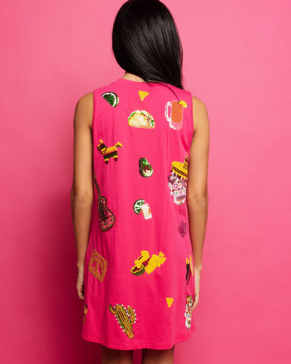 Magenta Cinco Icon Tank Dress- (Women's)