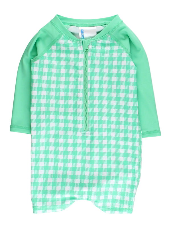 One Piece Rash Guard- Spring Bud Gingham
