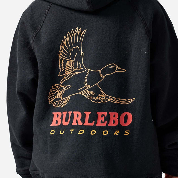 Youth Fleece Hoodie- Duck Wild Black