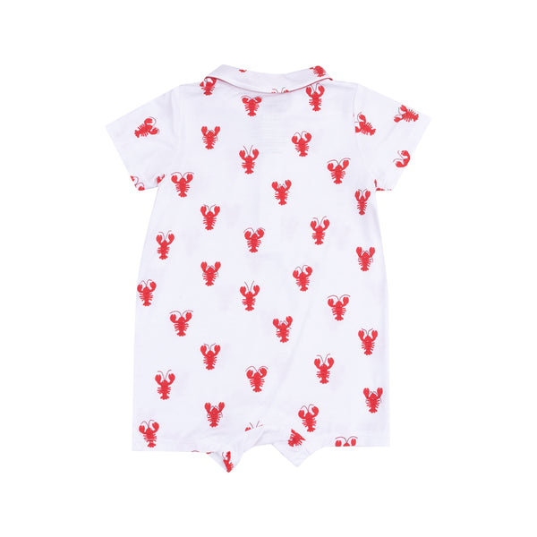 Lobster Bamboo Polo Romper