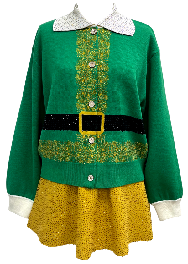 Gold Rhinestone Elf Skirt- (Women's)