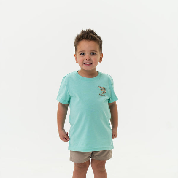 Youth Tee- Mallard Camo Dog- Island Reef