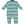 Rugby Stripe Polo Romper- Green/Navy