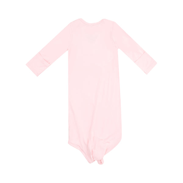 Solid Tickled Pink Knotted Gown