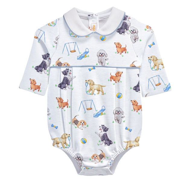 Doggie Park Printed Bubble W/ Round Collar