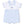 Baby Golf Carts Polo Romper- Blue/White Stripe