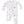 Woodland Babies 2 Way Zipper Footie- White/Gray