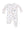 Woodland Babies 2 Way Zipper Footie- White/Gray