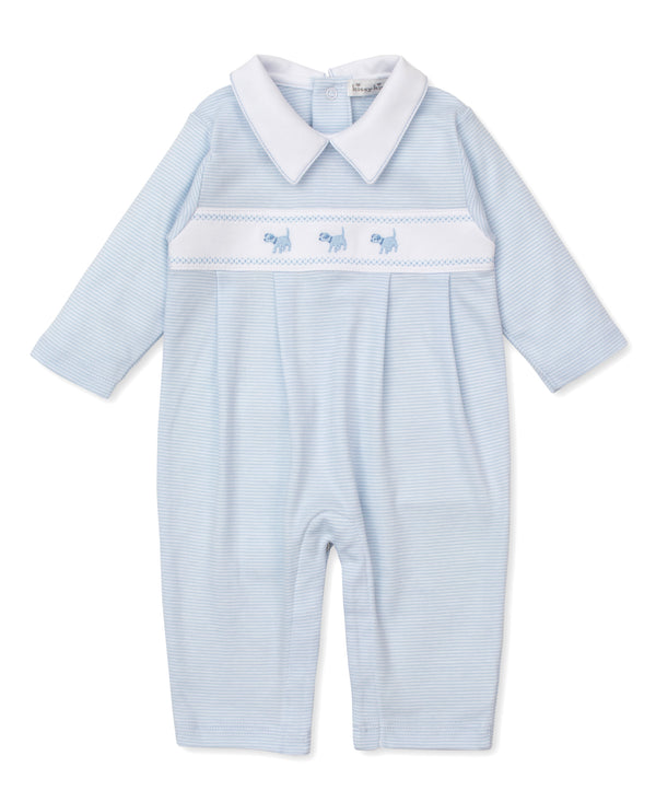 Classic Treasures Playsuit- Light Blue Stripe