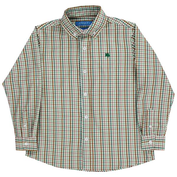 Performance Roscoe Button Down Shirt- Acorn Plaid