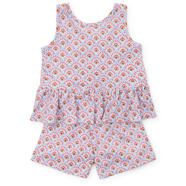 Poppy Sleeveless Short Set- Bunting Floral
