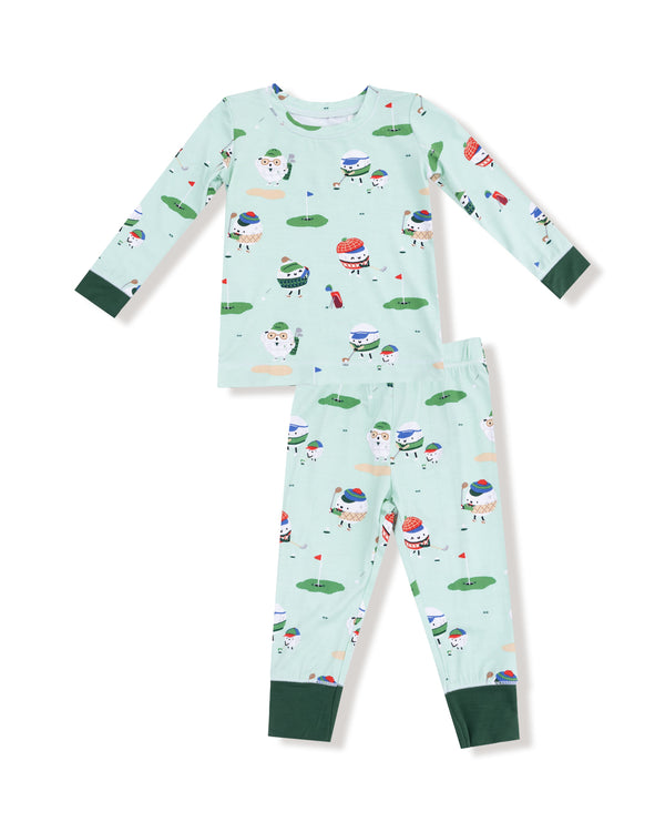 Golf Pro L/S Loungewear Set- Green