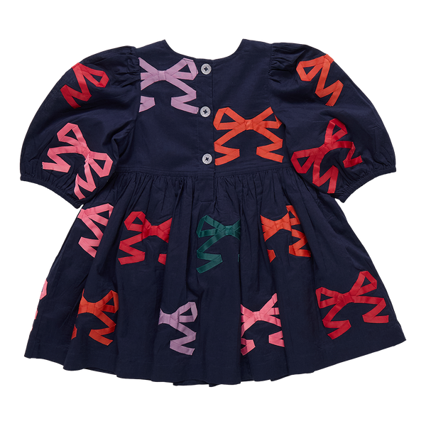 Brooke Dress- Multi Bow Applique