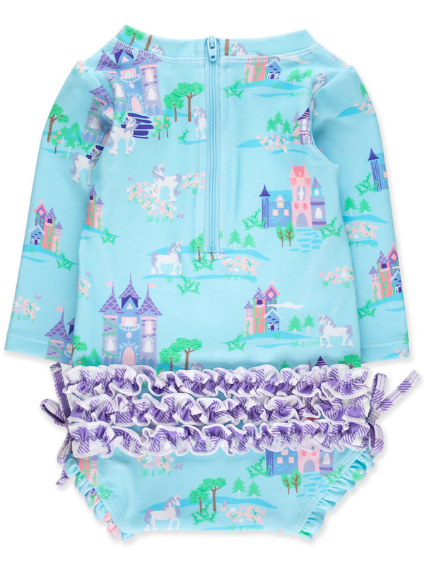 One Piece Rash Guard Swimsuit- Once Upon A Castle