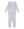Ribbon Stripe Bouquets Pajama Set- Light Blue