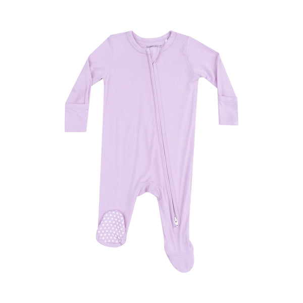 Solid Winsome Orchid 2 Way Zipper Footie