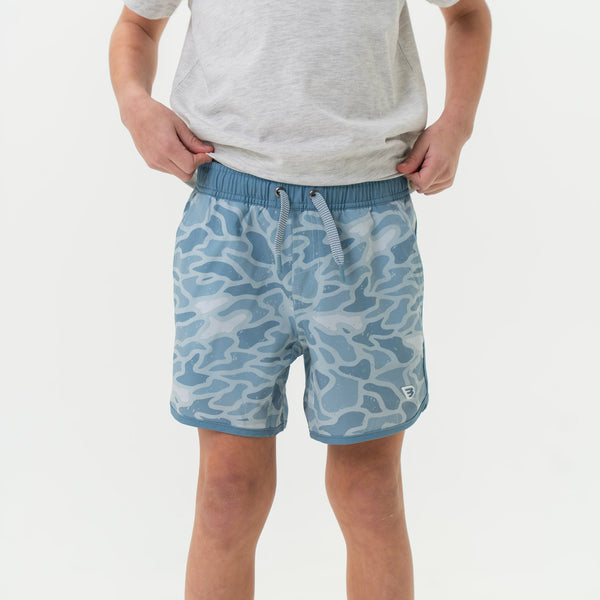 Youth Swim Trunk- Seaside Camo