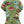 Green Multi Fish Henley Short- (Women's)