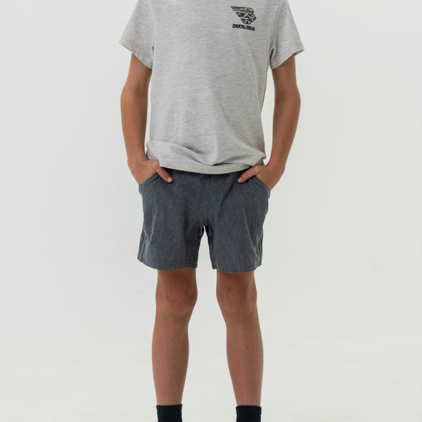 Youth Athletic Short- Grizzly Grey- Classic Deer Camo Liner