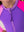 Zipper One Piece Rash Guard Swimsuit- Neon Purple Color Block