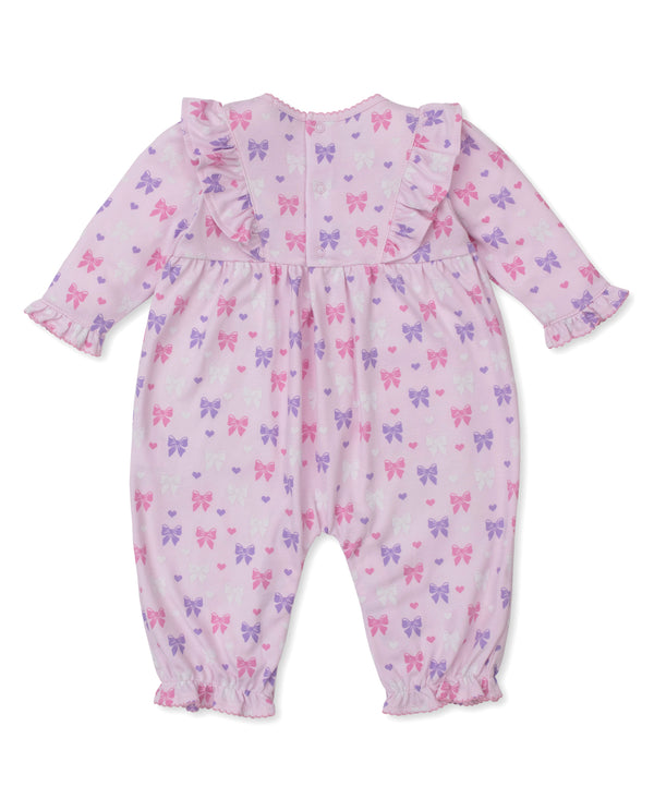 Billowy Bows Pink Playsuit- Multi Pink