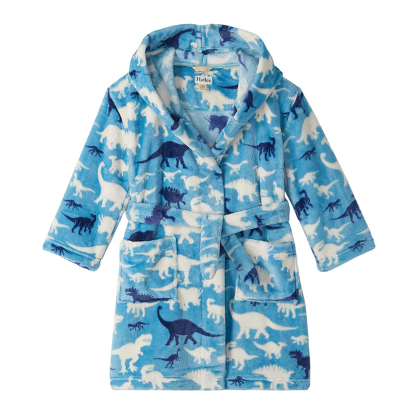 Dino Silhouette Fuzzy Fleece Robe