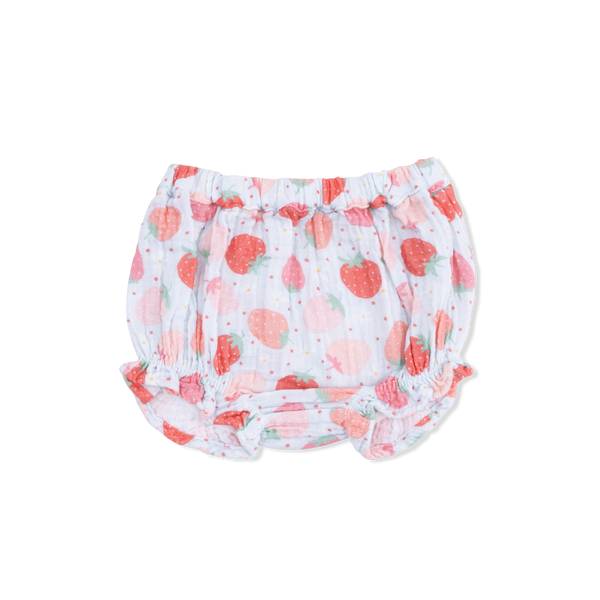 Strawberry Bliss Ruffle Back Bloomer Set