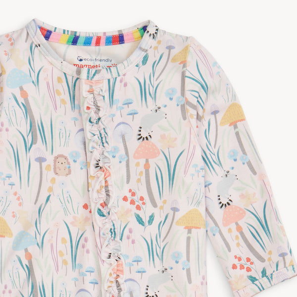Shroom And Bloom Footie W/ Ruffle