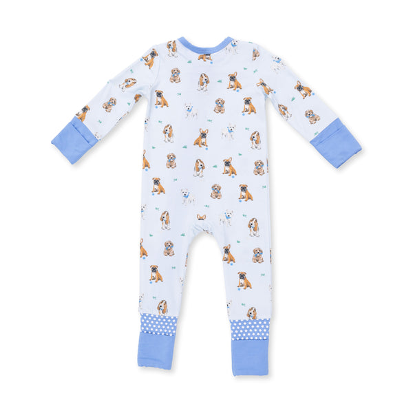 Bestie Dogs Convertible Romper- Blue
