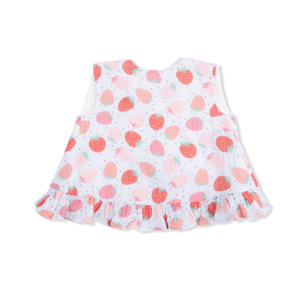 Strawberry Bliss Ruffle Back Bloomer Set