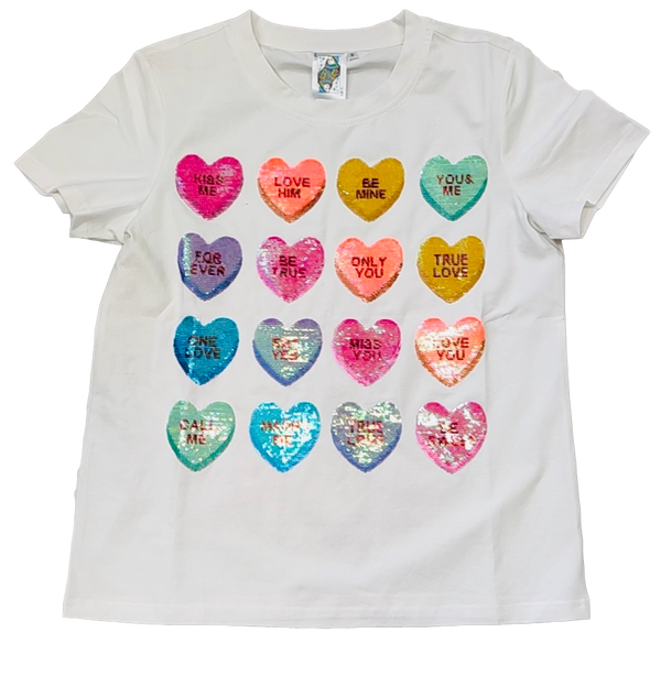 White Sweetheart Tee- (Women's)