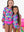 Rash Guard One Piece Swimsuit- Neon Ocean Coral